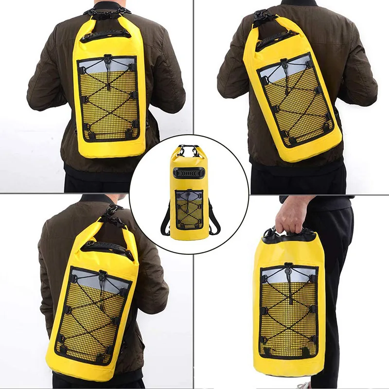 Waterproof Ocean Swimming Backpack PVC Fashing Diving Compression Storage Dry Pack Bag Men Women Kayaking Boating Surfing Pack