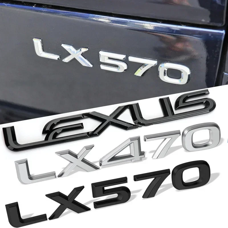 

Car Sticker ABS For Lexus LX470 LX570 Logo IS300 ES250 ES350 IS250 CT200H GS350 NX200T Car Rear Trunk Emblem Badge Sticker Auto