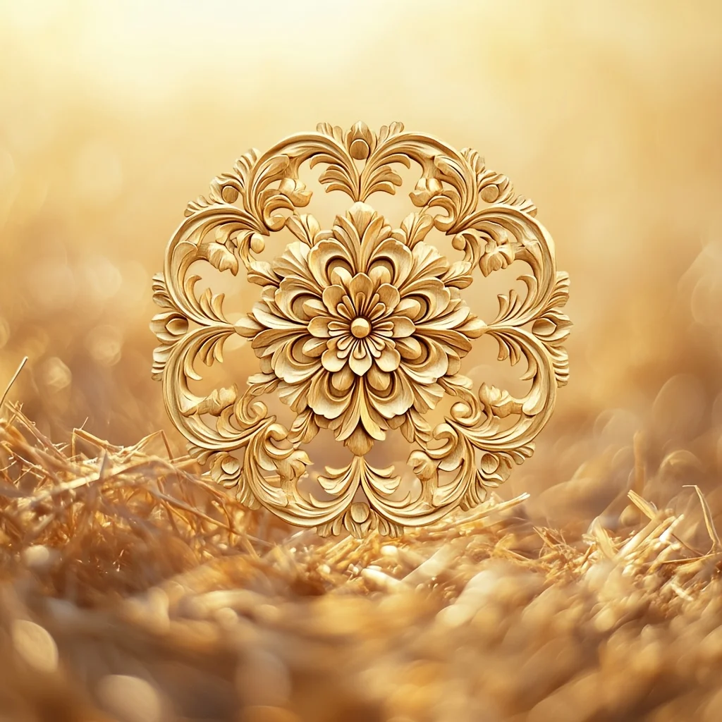 Circular Flower Silicone Mold, Baking Mold for Happy Birthday Cake, Craft Mold Suitable for DIY Pendants, Mold for Gummies