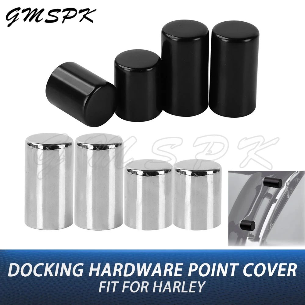 

4PCS Motorcycle Docking Hardware Point Cover Kit Fit for Harley Road King Touring Street Electra Glide CVO Ultra Classic Limited