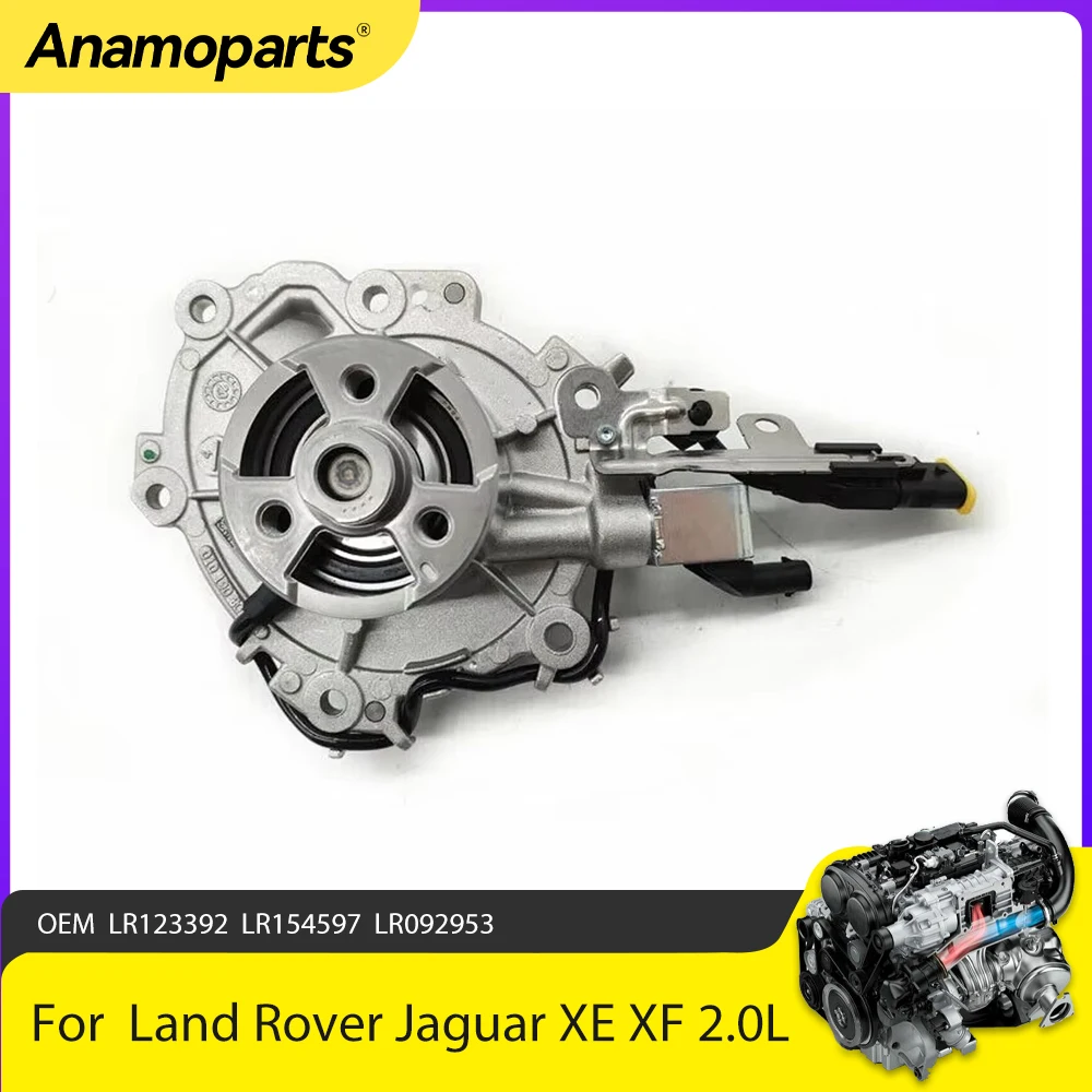 Engine Part Water Pump Fit 2.0 L For Land Rover Range Rover Discovery Jaguar XE XF 2.0L l4 GAS DOHC 2011-2020 OEM LR123392