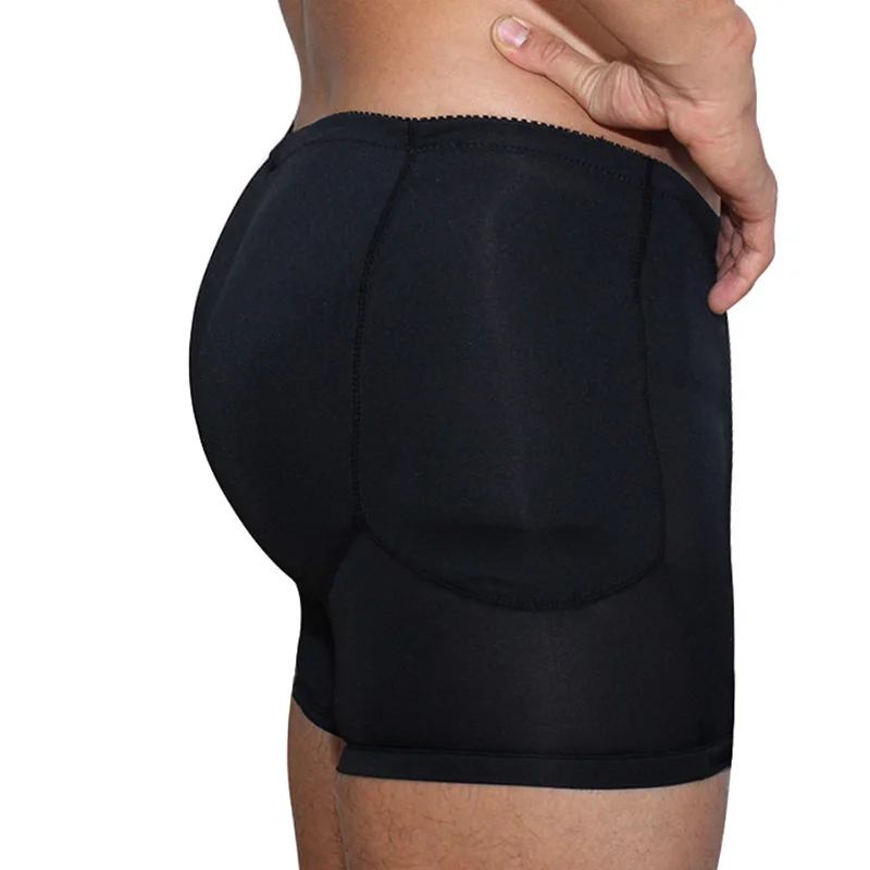 Moldeador de cuerpo para hombre, almohadilla de cadera, levantador de glúteos, bragas acolchadas, pantalones cortos, ropa interior masculina de