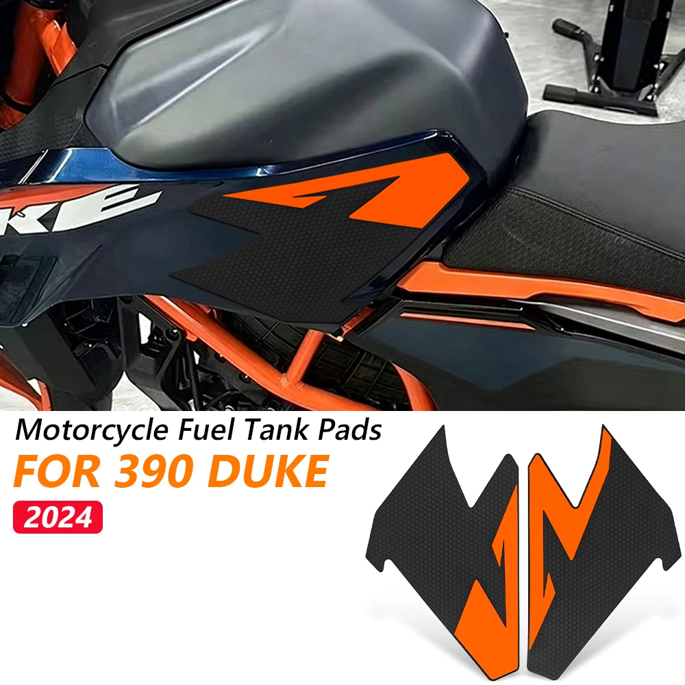 Side Knee Shield Mat Case For KTM 390 Duke 390duke  2024 Motorcycles Fuel Tank Sticker Pad Anti-slip decals Accessories