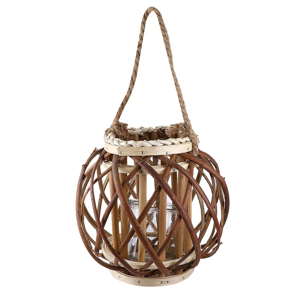 

1Pcs Hemp Rope Candlestick Large Size Wood Color Vintage Creative Holder Unique Home Decoration Rope Stick