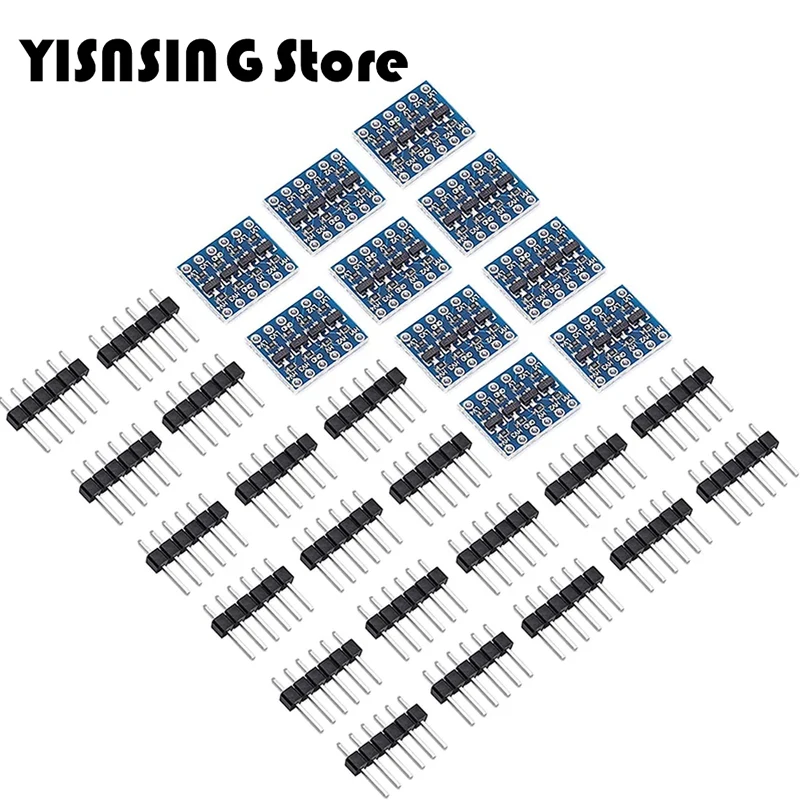 10pcs 4 Channels IIC I2C Logic Level Converter Bi-Directional Module 3.3V to 5V Shifter for Arduino