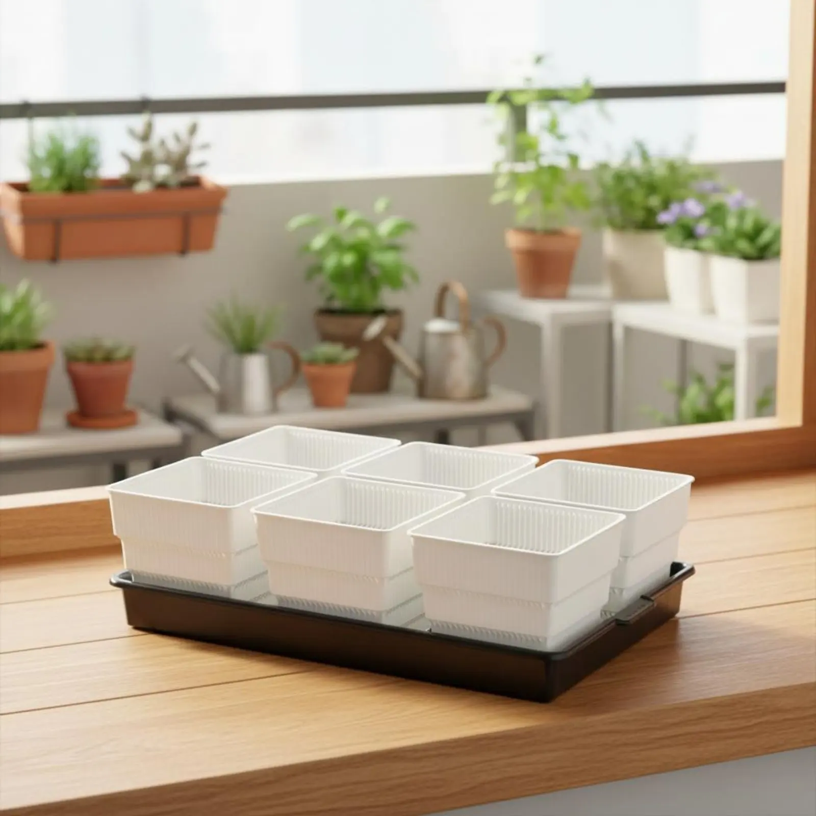 

Root Control Pot With Drainage Holes Root Control Planter Air Pruning Pot Reusable Square Cactus Planter Long-Lasting