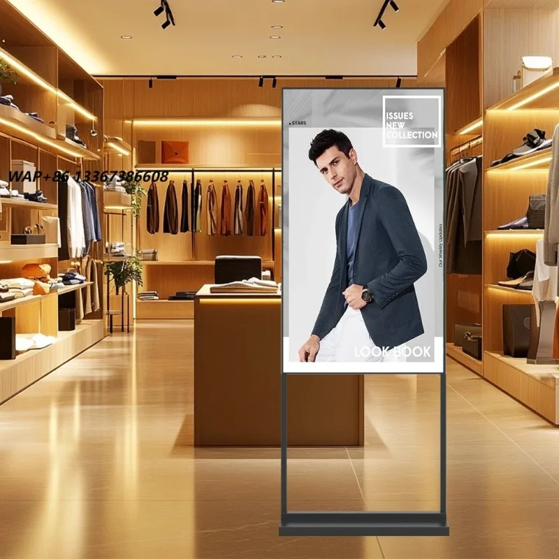 VISIGN Retail Storefront Window Digital Signage 3000Nits High Brightness LCD Screen Video Advertising Display for Clothing Shop