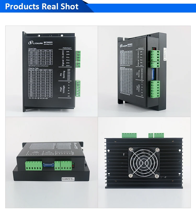 Digital Stepper Driver MC860G pul+dir MC860-MINI SIZE MC860P analog or switch control 6A AC18-80V/DC24-110V for Nema34 StepMotor