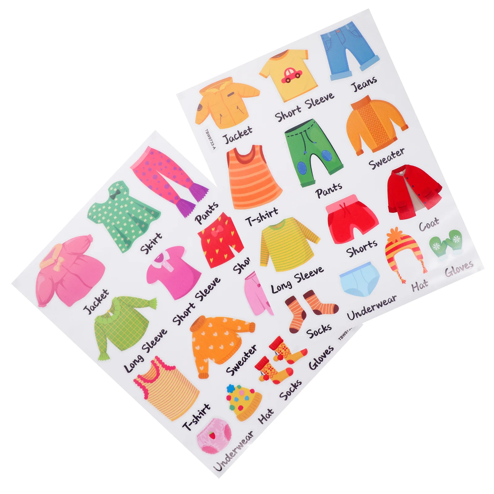 Wardrobe Stickers Dresser Decor for Closet Clothes Classification Labels Kids Organization Decal Dressing Table Baby