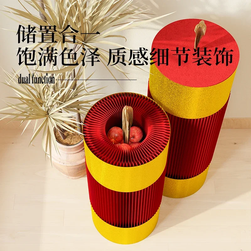 Display Rack Shelf Display Decoration Booth Cylindrical Festival Display Exhibition