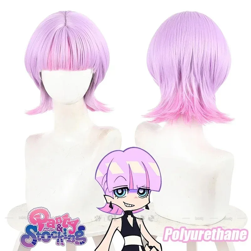 2025 22 Anime New Panty&Stocking with Garterbelt Polyurethane Cosplay Costume Wig Bodysuit Earrings Props For Women Girls Party