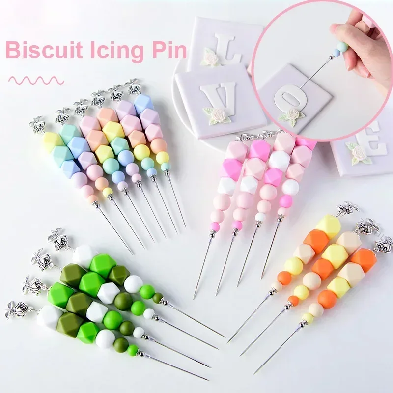 Biscuit Cookie Icing Pin Exhaust Needles Cake Decorating Needle Sugar Fondant Painting Stir Needle Scriber Baking Modelling Tool