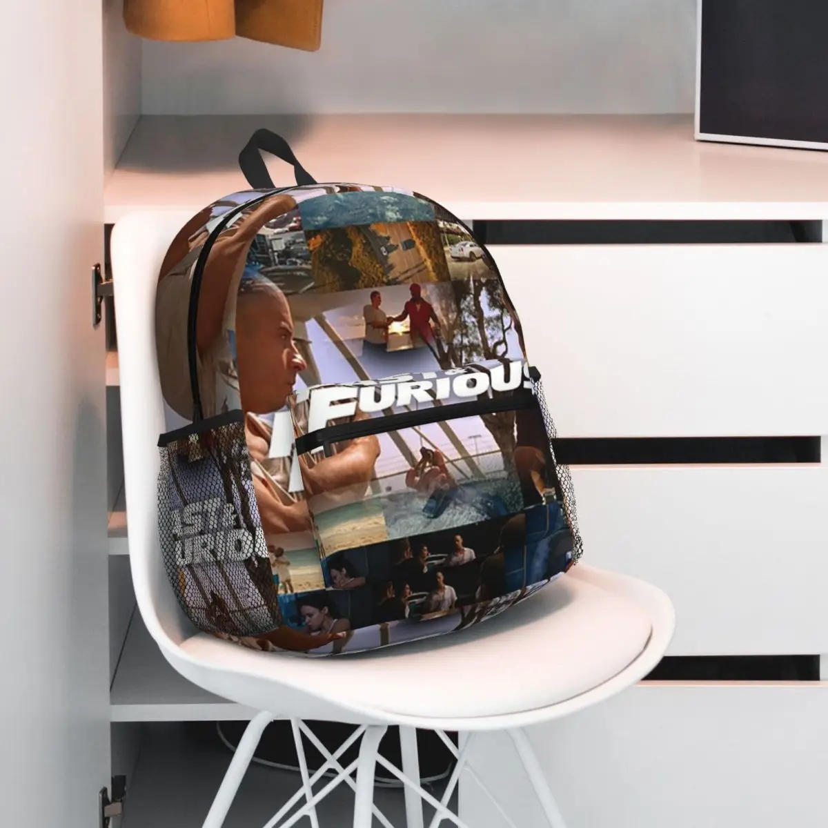 Fast And Furious Is History Of LegendStudent Backpack School Bag Hiking Travel Daypack for Men Women Bookbag Shoulder Bags