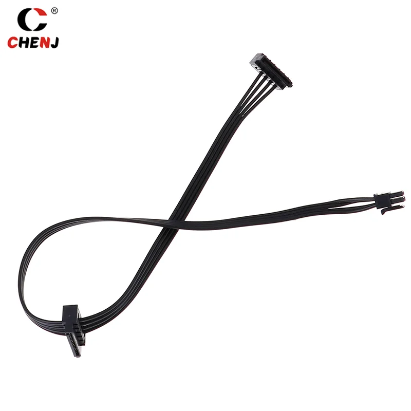 1Pc 45CM Cable MINI 4 Pin Turn 2 SATA Power Supply For Lenovo Main Board Interface Small 4Pin To Two SATA SSD Power Supply Cable