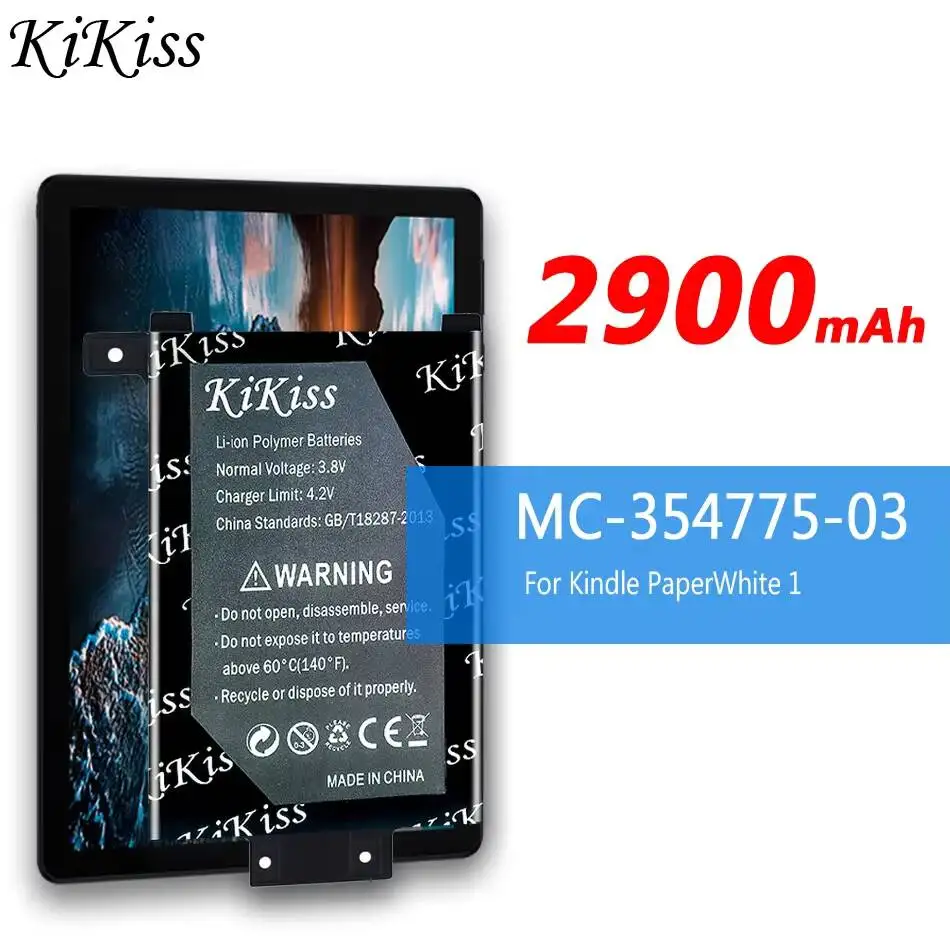 

Аккумулятор для планшета Amazon Kindle Paperwhite S2011-003-S 58-000008 MC-354775-03 DP75SD1: надежная энергия, высокая совместимость, 2900 мАч