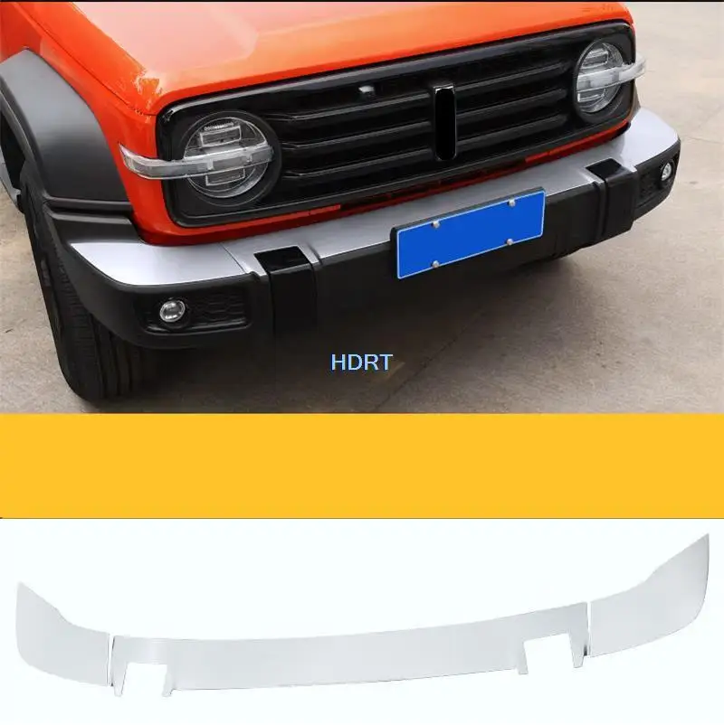 

For GWM WEY Tank 300 2021 + Accessories Car Style Front bumper Guard Plate Protector Decoration Exterior Sticker Cover Moulding