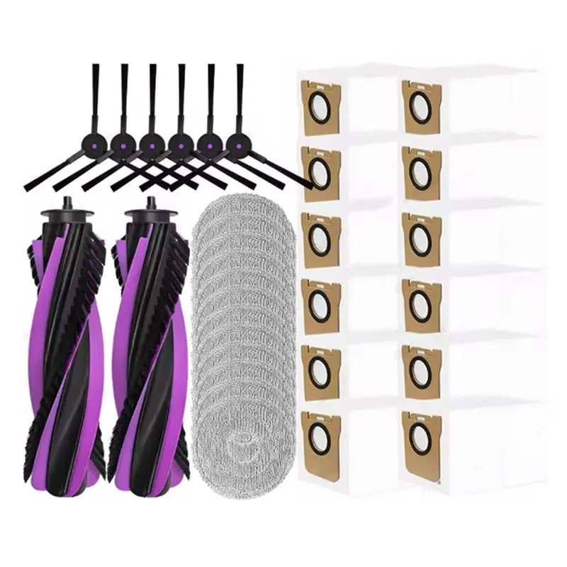 

A56T-для JONR P20 PRO, комплект запасных частей из 32 предметов — основная щетка, боковая щетка, тряпка для швабры, мешок для пыли для робота-пылесоса