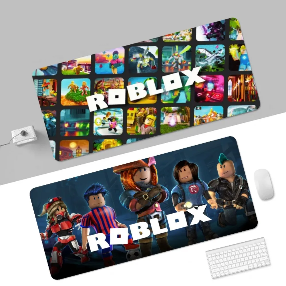 GAMES-R-ROBLOXES-S 80x30cm XL Lockedge Thickened Mouse Pad Oversized Gaming Keyboard Notebook Table Mat For PC Computer Table