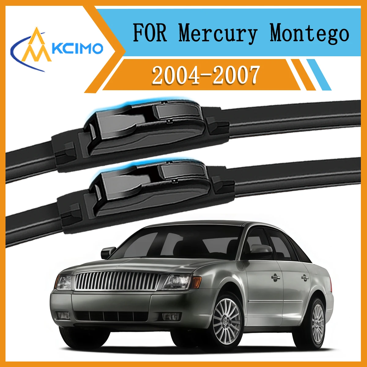 

2PCS/Set Windshield Wiper Blades For Mercury Montego 2004-2007 Driver & Passenger All-Season Beam Blades Streak-Free