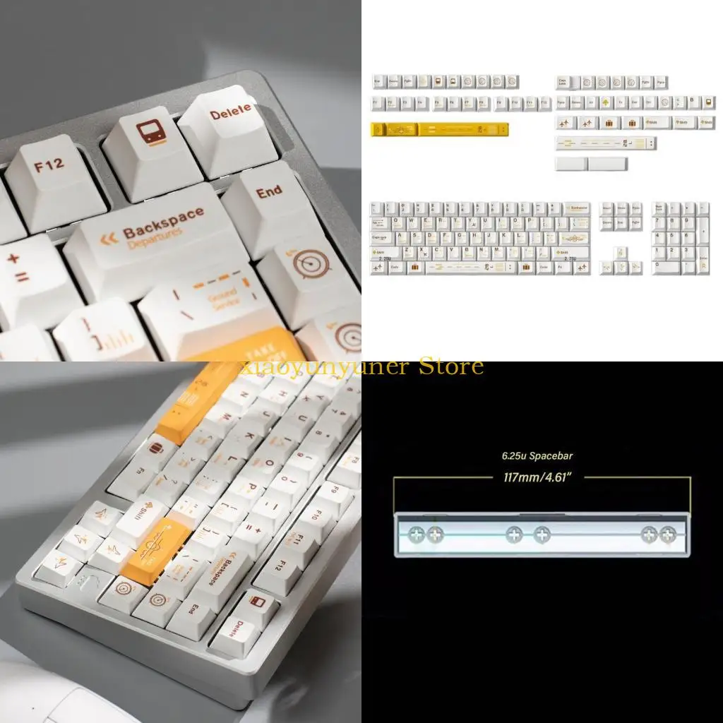 

P9JB Flight Plan Keycaps PBT Dye Sublimation Original Height Keycap for 60 80 61 64 68 75 Mechanical Keyboards