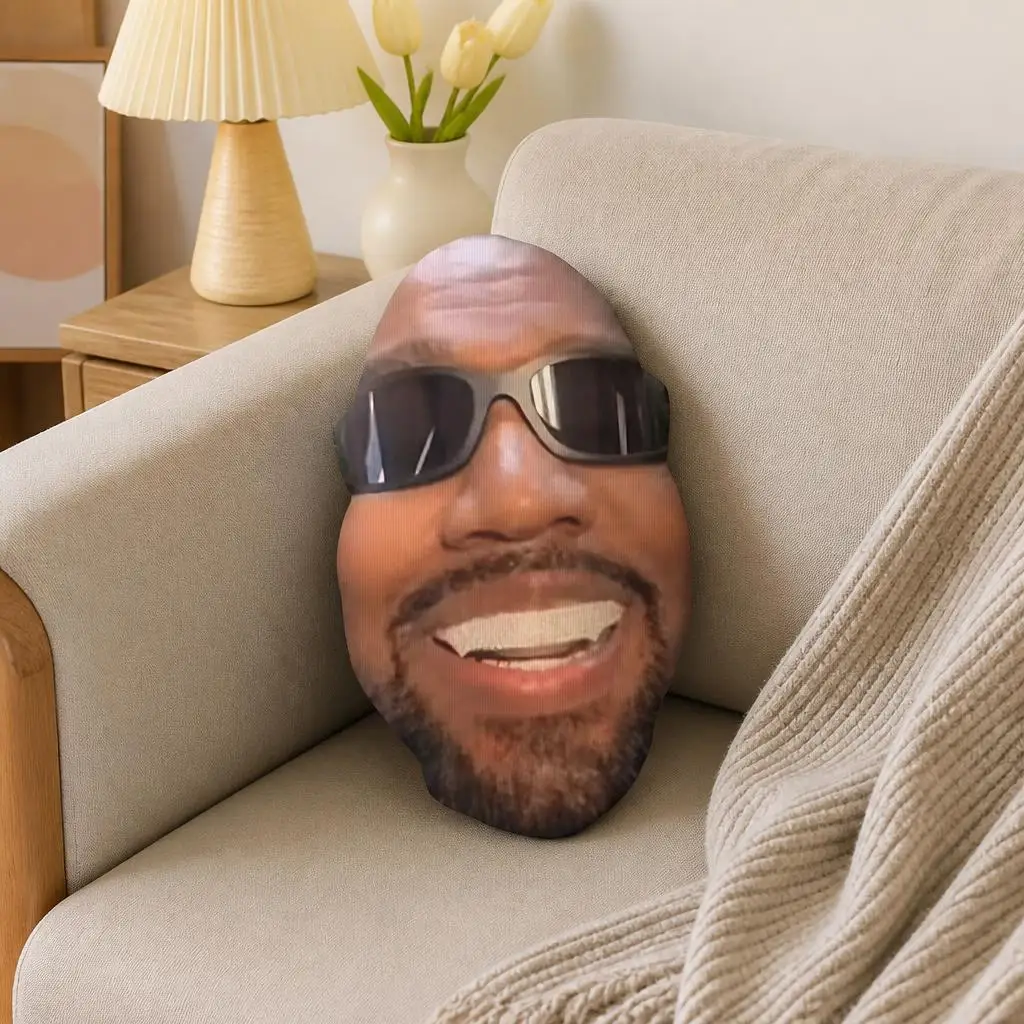 Kanyes Meme Face Cushion Irregular Stuffed Throw Pillow Home Decor Gift Sofa Bed