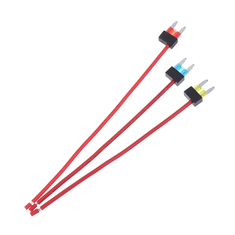 Single Auto Fuse Holder Add-on Circuit TAP Adapter, Mini ATM APM Blade, Protective Gear, 12V, 10A/15A/20A