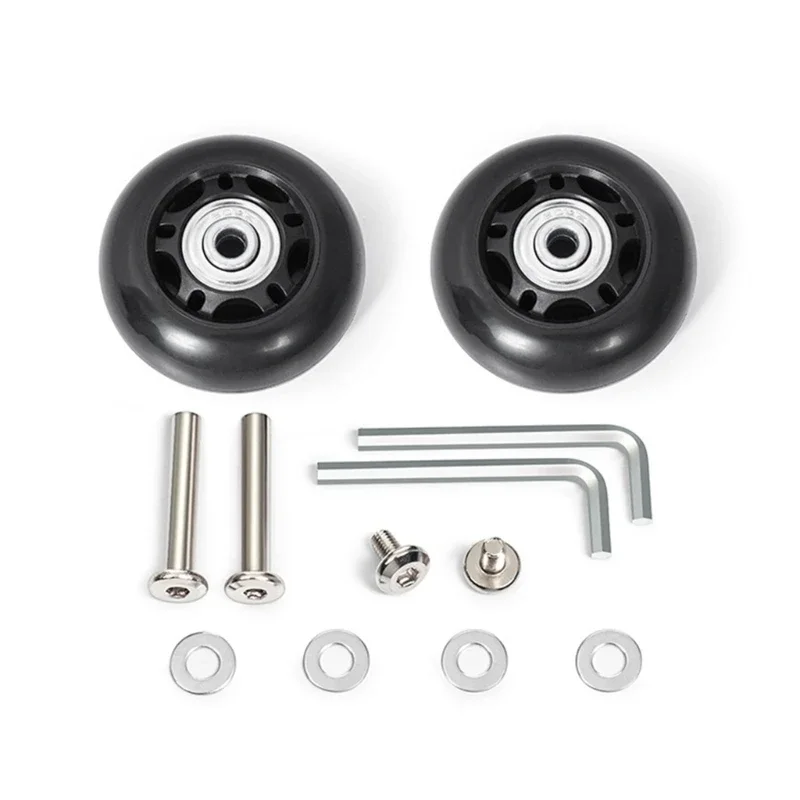 H3CB 2Pcs Quiet Spinner Suitcase Replacement Practical Plastic Rollers Easy Installation Luggage Accessories
