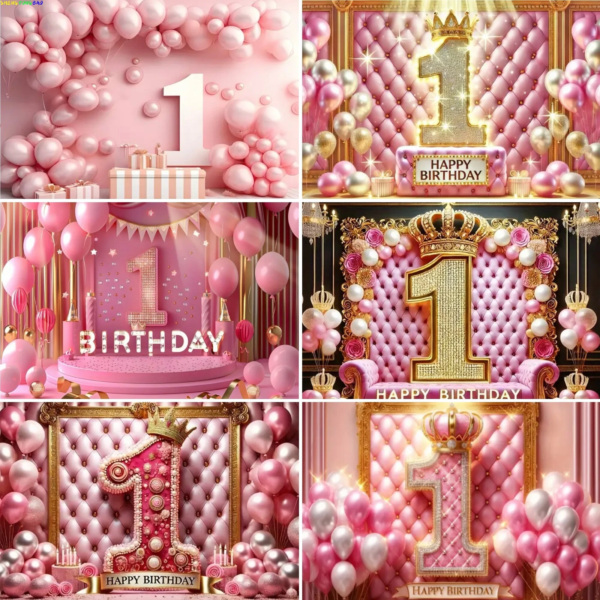 Pink 1St Birthday P…