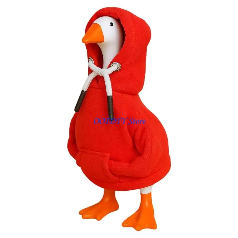 367A Gooses Outfits Hoodies Lawn Porch Gooses Clothes Gooses Costumes for Garden Patio Outdoor Decorations