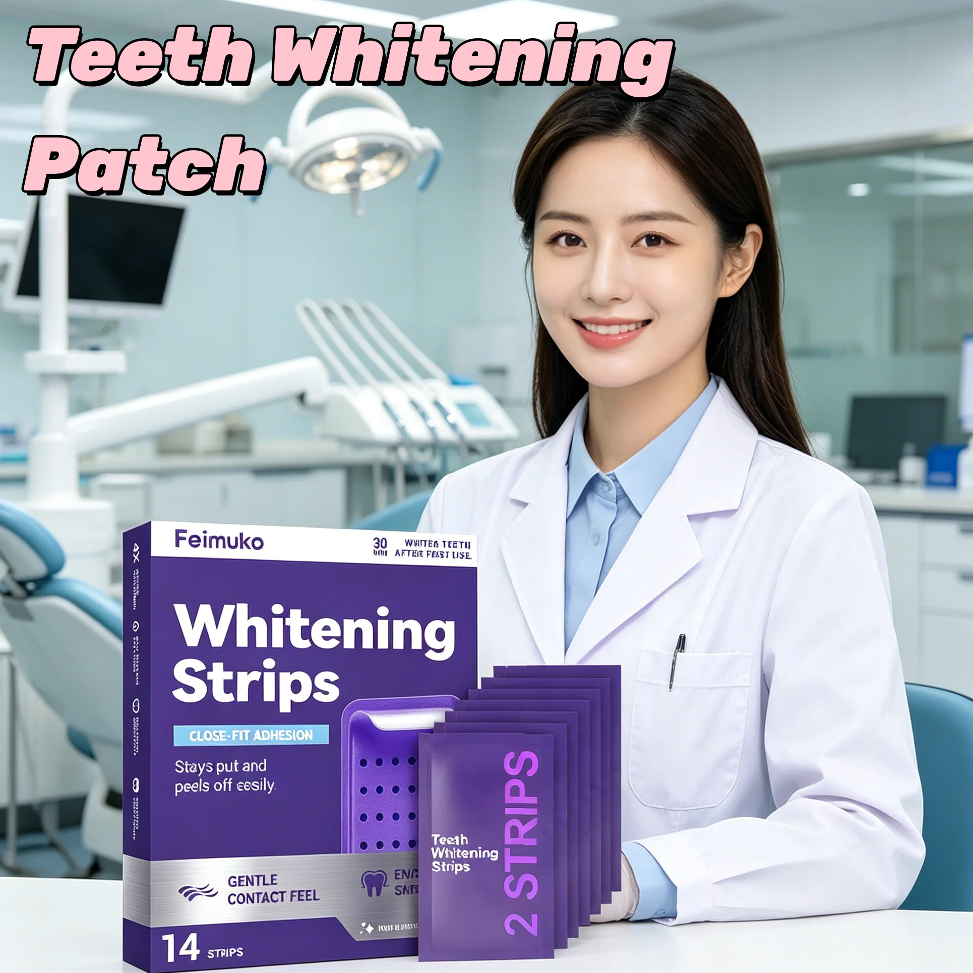 Teeth Whitening Session - Hot Sale Purple Shiny Teeth Strips