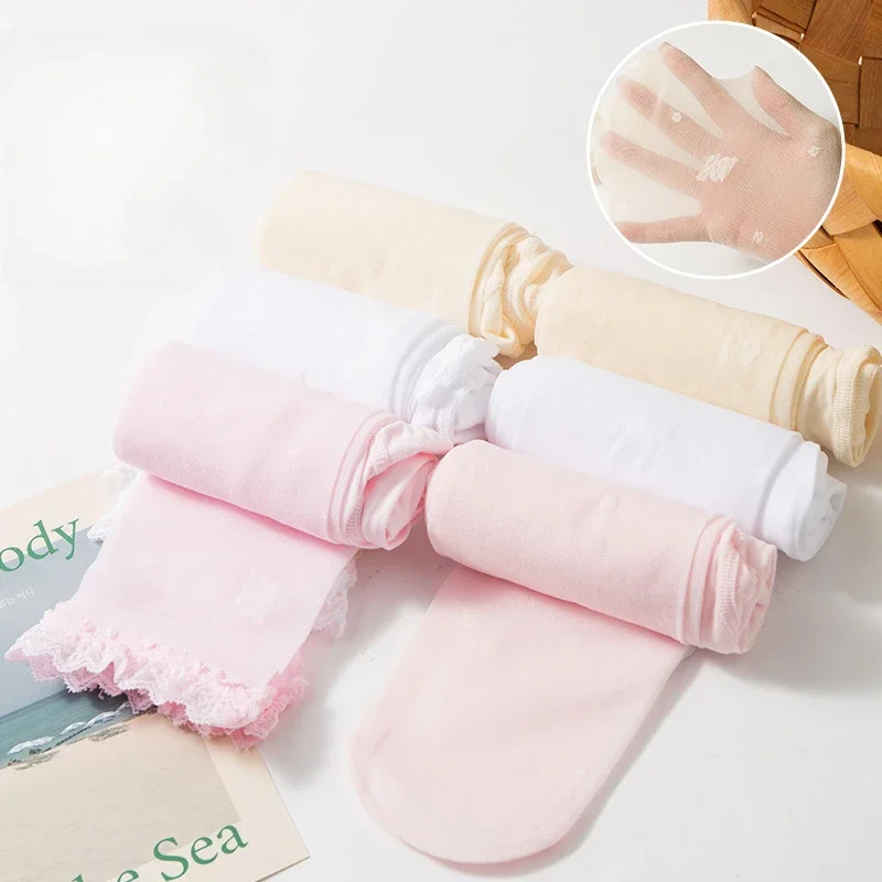 

Summer Ultra-thin Transparent Stockings Girls Cute Bear Thin Breathable Pantyhose Toddler Kawaii Soft Kids Legging Stocking Sock