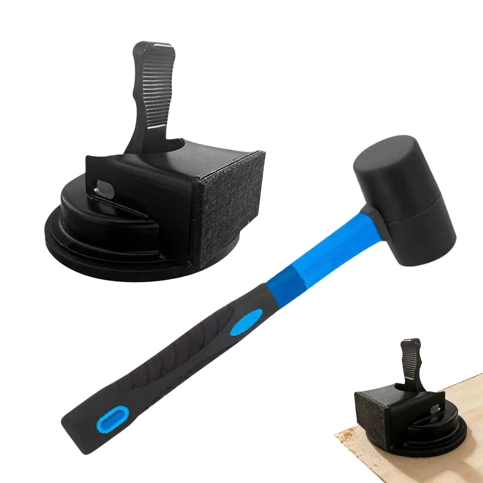 Floor Gap Fixer Tool Heavy Duty Crevice Scraper with Rubber Mallet Adjustable Fix Floor Gaps for Hardwood Dent Scratch Crack