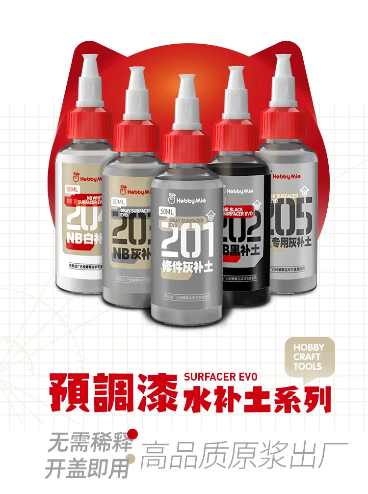 Primer Model Coating Pigment HOBBY MIO Pre Mxed Paint WaterSoil Filling GK Exclusive
