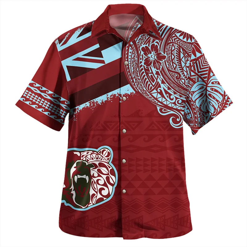 

Summer Harajuku 3D Printing American Hawaii Flag Tribal Shirts Men Hawaii Coat Of Arm Graphic Short Shirts Fashion Clothing Tops