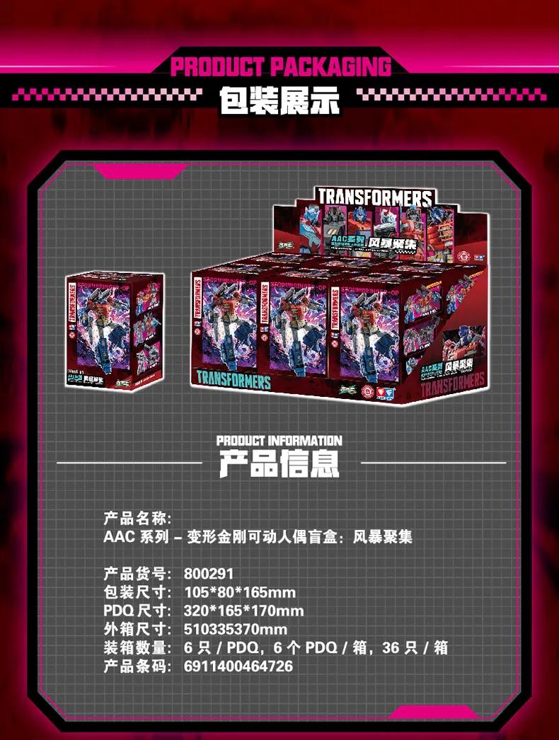 IDW Transformers Collectible Figure AULDEY AAC Blind Box Storm Gathering Mecha Model Optimus Orion 30+ Joint Action Figure Toys