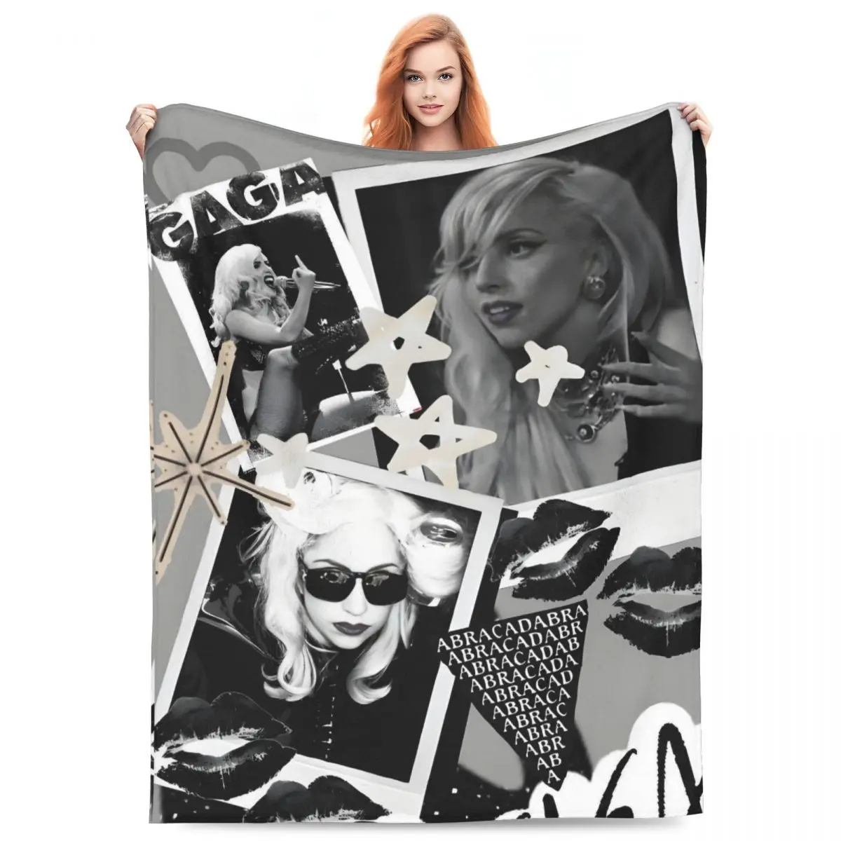 

Одеяла Lady Star Gaga Mayhem на заказ, теплое фланелевое одеяло для альбома, музыкальное одеяло для постельного белья, дивана, покрывала