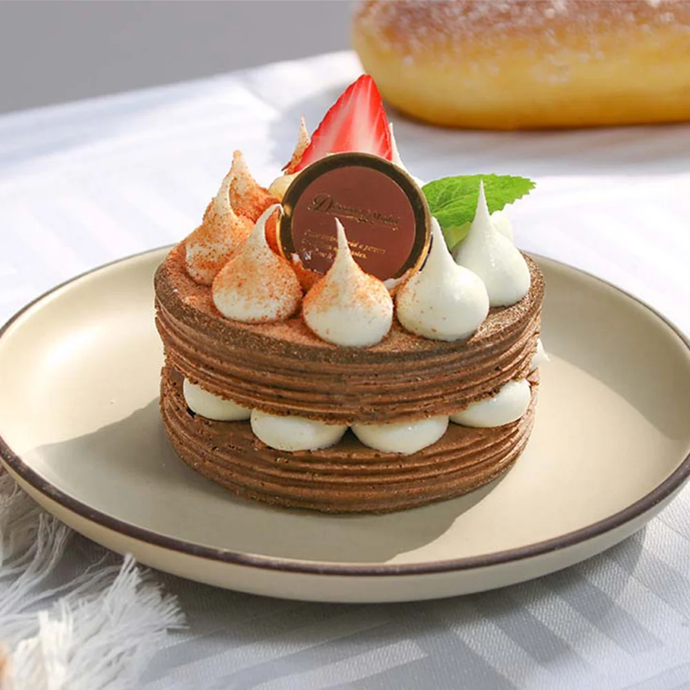 2 Pcs Decoration Simulation Cake Mini Ornament Statue Decorative Props Dessert Photo Coffee Photography Child