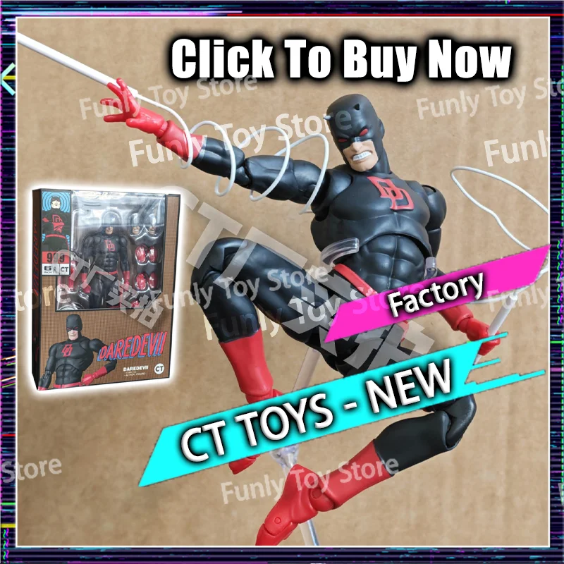 

Hot New Ct Toys Daredevil Black 999 Red Figure Mafex 223 Comic Version Anime Action Figure Figurine Statue Model Gifts Kid Toys