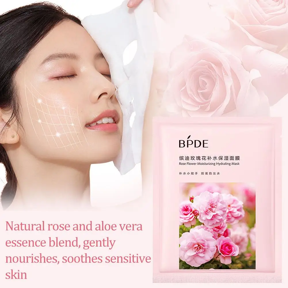 コラーゲン保湿マスク美白美白ロングエッセンスフェイシャルケア持続保湿植物顔引き締めスキンマスク N6Q5