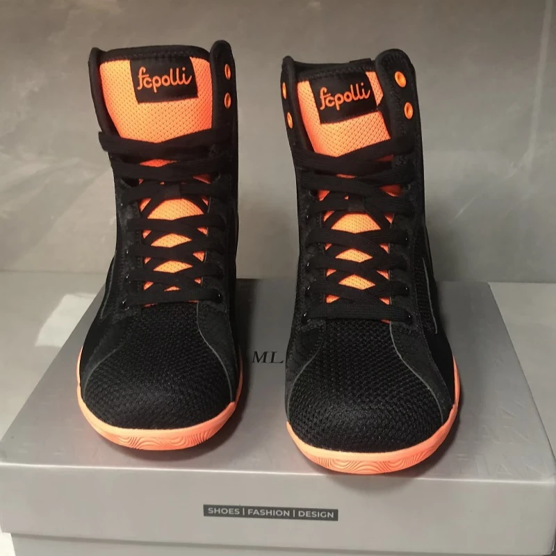 Professional Wrestling Shoes for Men Breathable Men Boxing Sneakers Anti-Slip Boxing Fighting Boots High Gym Training Shoe Mans