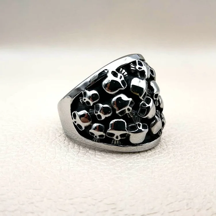 7 to 15 size Big Punk Biker Skull Ring For Man Unique Punk Men Cool Jewelry Vintage Streampunk Jewelry Motorcycle Ring