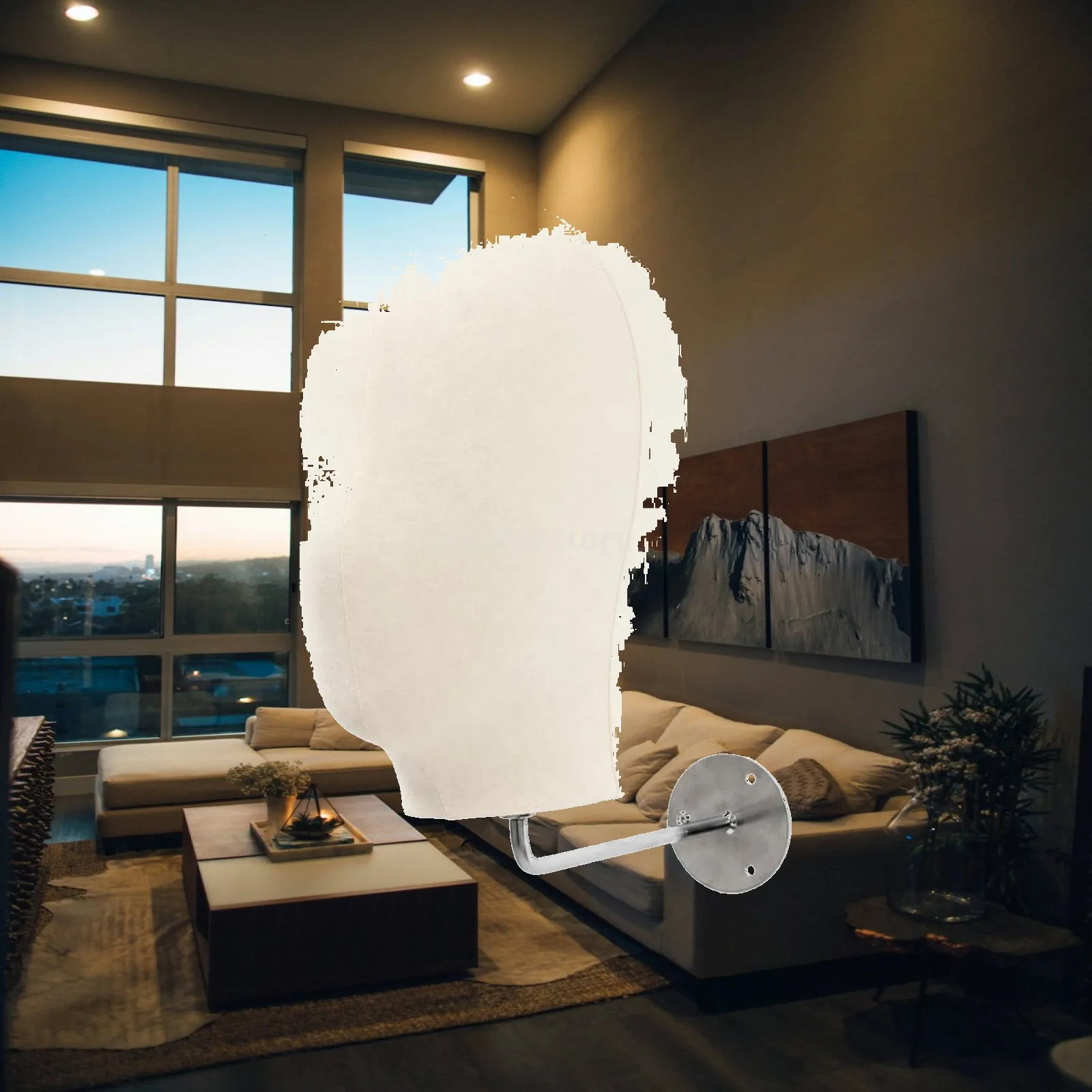 Professional Hat Display Mannequin Head with Sturdy Wall Plate for Store Window Cap Organizer