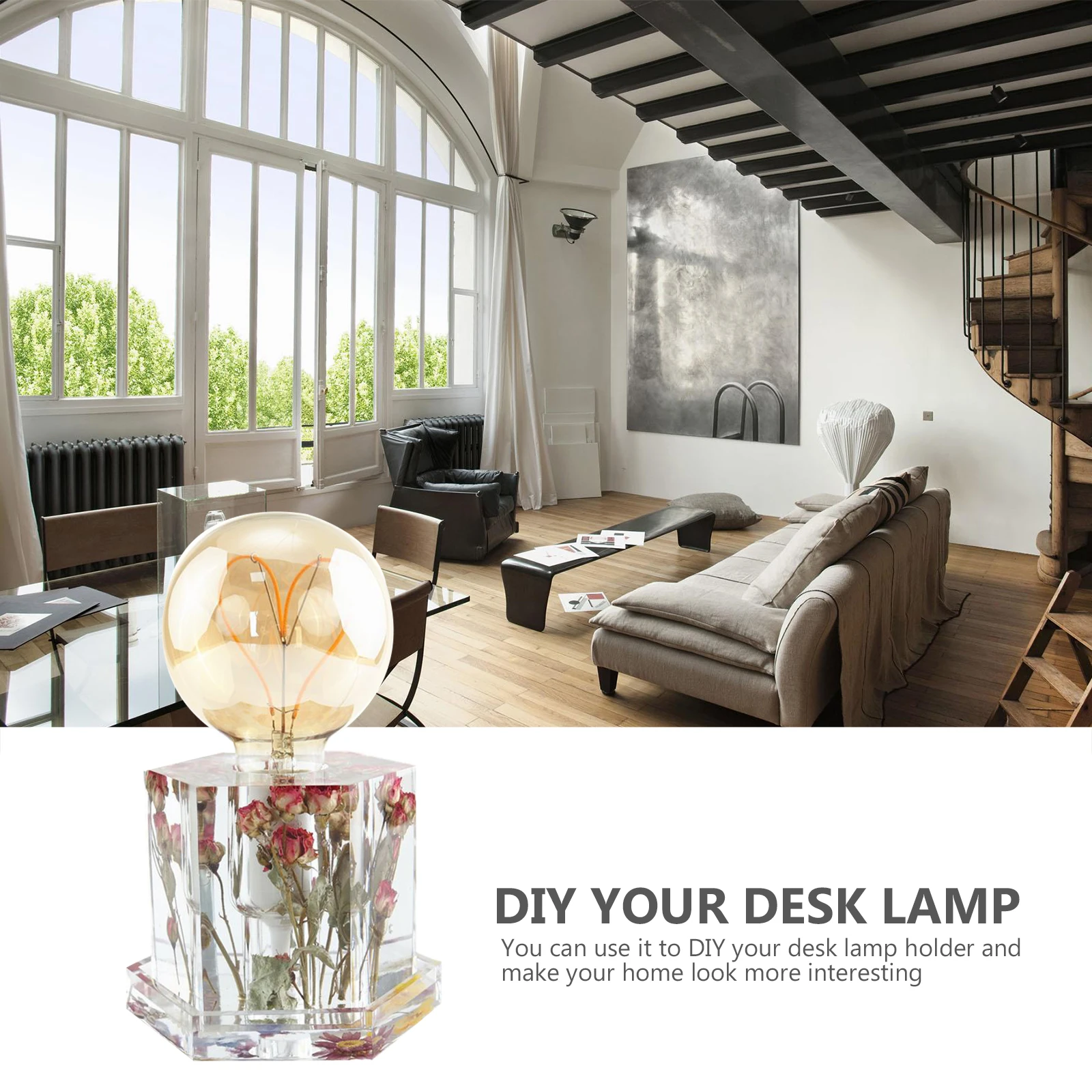 

Hexagonal Silicone Mold for Lamp Holder DIY Tabletop Decor Night Base Epoxy Casting Molds Jewelry Crafts Accessories