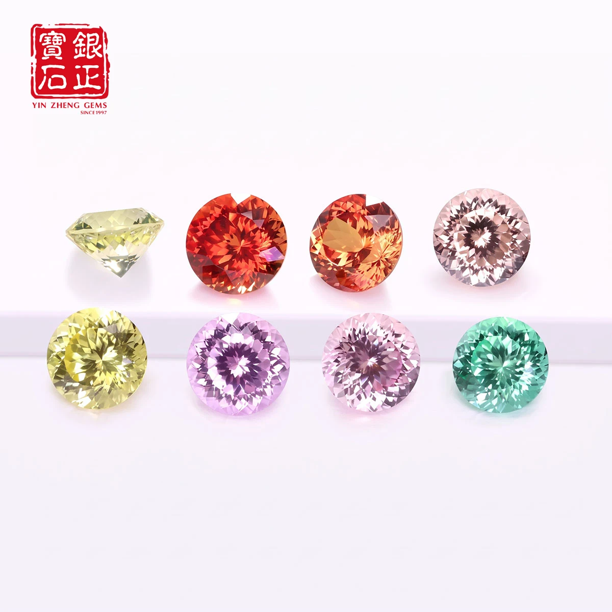 Hundred Face Cut Colored Flame Melted Heart Shape With AGL Certificate Synthetic Loose Gemstone For Earrings Jewelry DIY Making