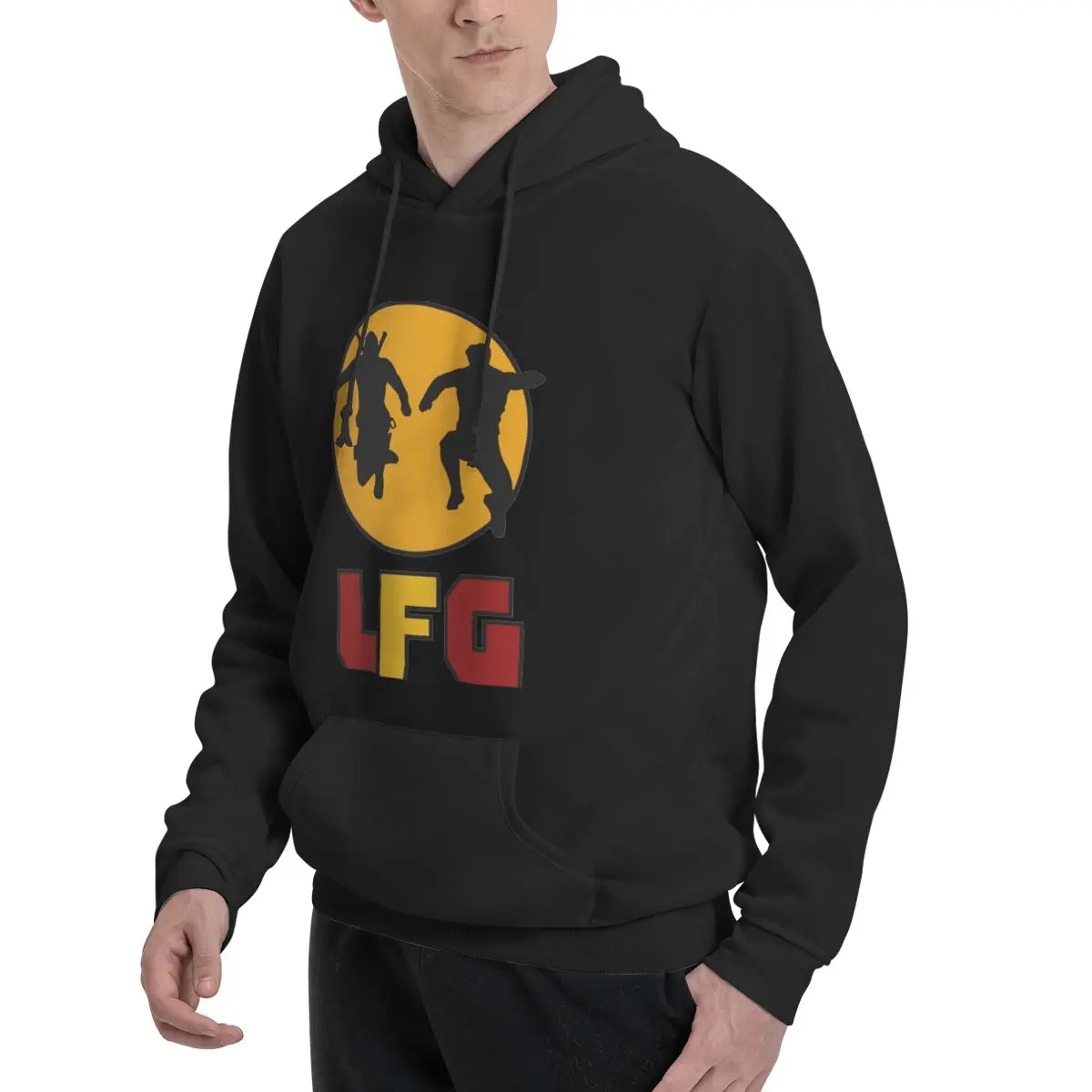 Hoodie do poliéster LFG para homens, moletom quente, Dif cores tamanhos