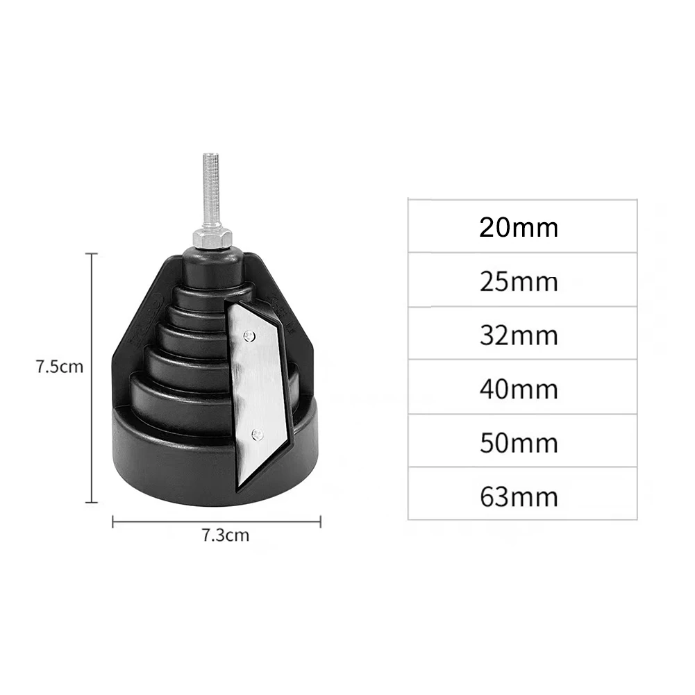 PE/PVC/PP Pipe Chamfering Tool With Multi-Level Adjustment For Deburring, Trimming, And Sealing Safety Hand Drills