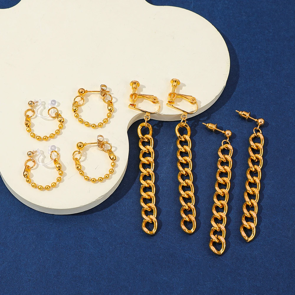 2 pares de pendientes con clip KPOP Demon-Hunting Girl Group RUMI Cosplay, accesorios de mercancía de anime