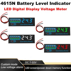 3S-12S 18650 Li-ion Lipo Lithium Test 7-55V Acid Battery Level Indicator Tester LED Display Meter Module Capacity Voltage Meter