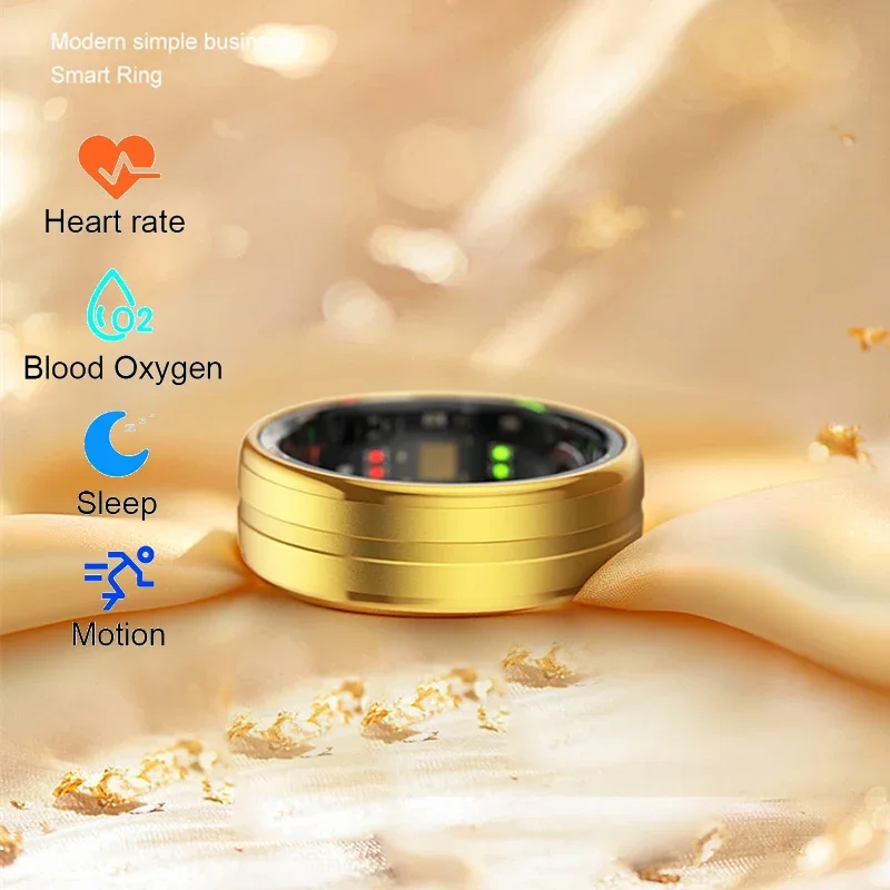 2024 NEW Ring 5ATM Waterproof Smart Ring For Men Women Health Monitoring 100+ Sport Modes Fitness Tracking Waterproof Sport Ring