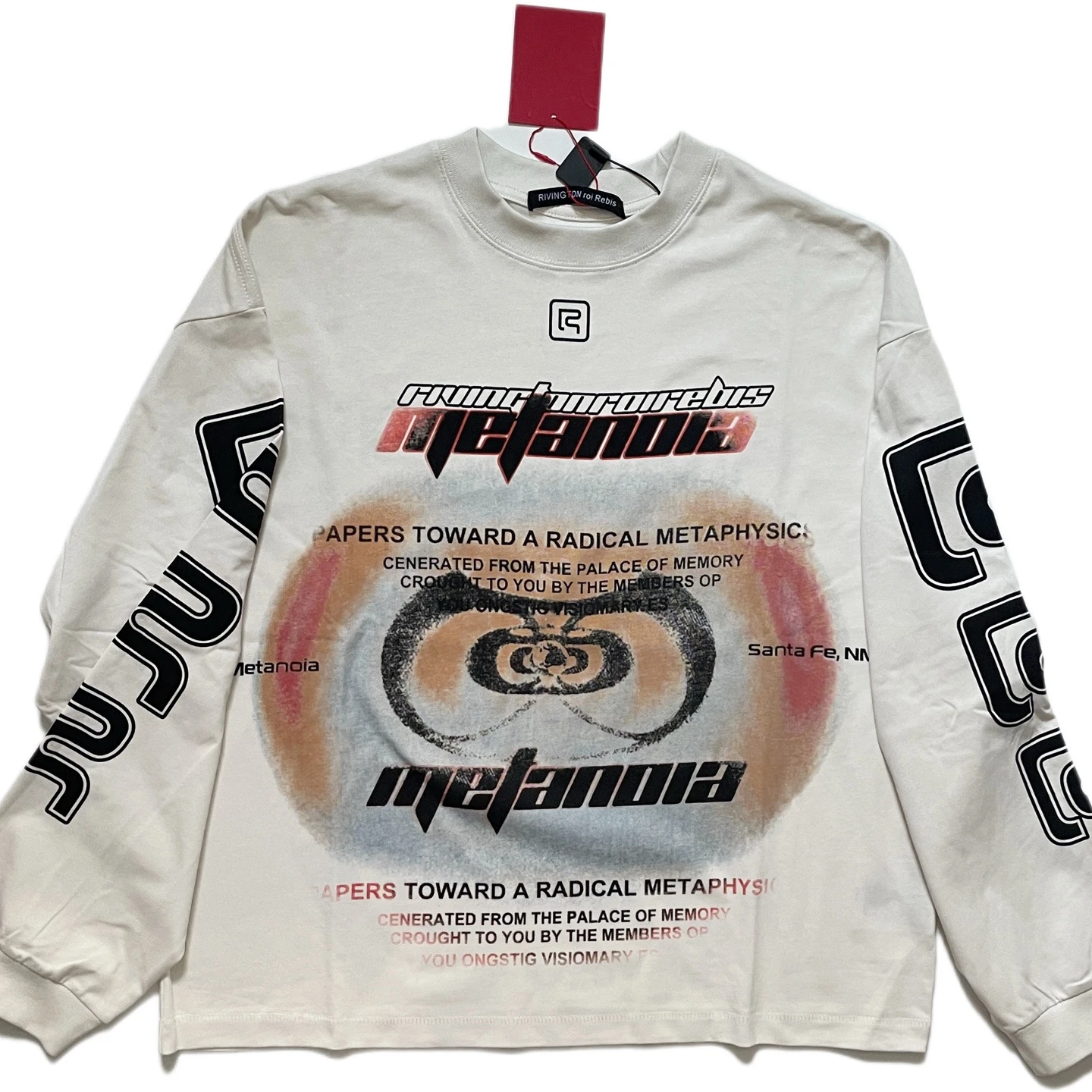 

Long Sleeve RRR123 T-shirt Men Women High Quality Oversized RRR-123 White Black Tops Tee T Shirt